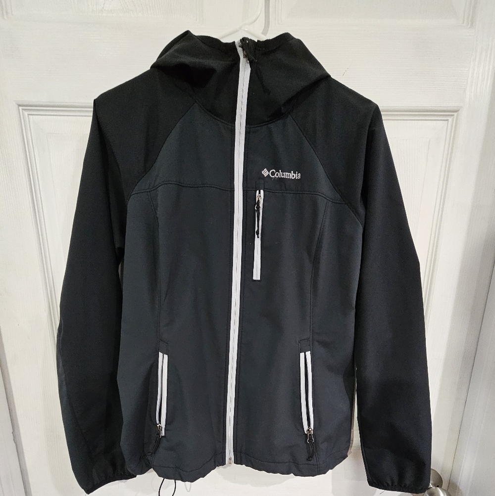 Columbia Black and Grey Rain Jacket